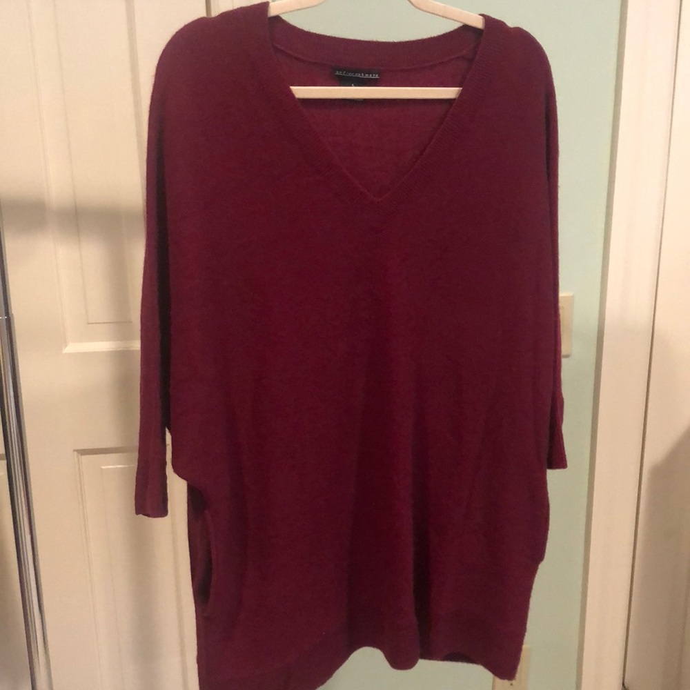 GENTLY WORN CASHMERE TUNIC SWEATER